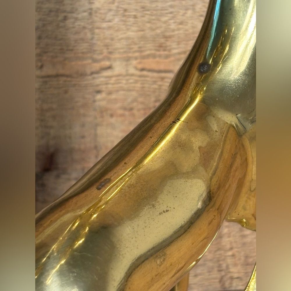 Vintage Large Tall 14.5” Brass Deer Reindeer Votive 8 Candle Holders MCM Holiday - Picture 6 of 13